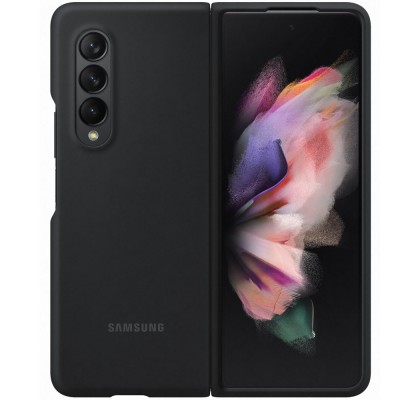 Husa Silicone Cover pentru Samsung Galaxy Z Fold3 5G, Black